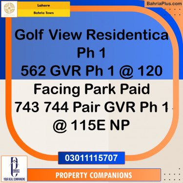 Residential Plot for Sale in Bahria Town, Lahore - (BP-208822)