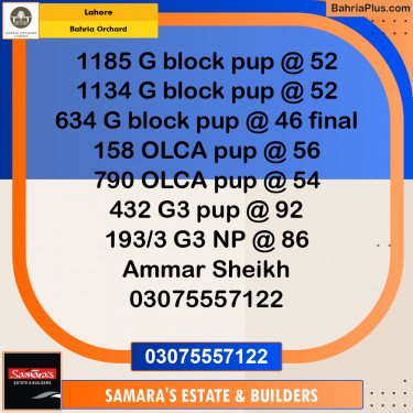 Residential Plot for Sale in Bahria Orchard, Lahore - (BP-208874)