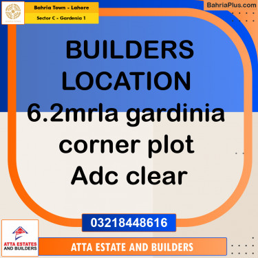 6.5 Marla Residential Plot for Sale in Sector C - Gardenia 1 -  Bahria Town, Lahore - (BP-208885)