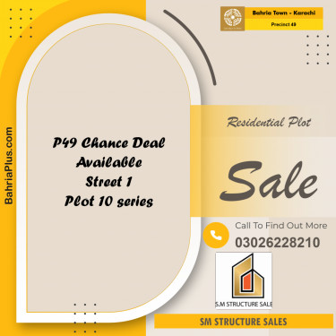 250 Sq. Yards Residential Plot for Sale in Precinct 49 -  Bahria Town, Karachi - (BP-209007)