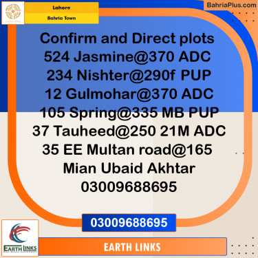 Residential Plot for Sale in Bahria Town, Lahore - (BP-209257)