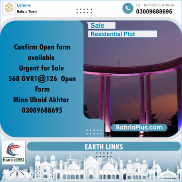Residential Plot for Sale in Bahria Town, Lahore - (BP-209260)