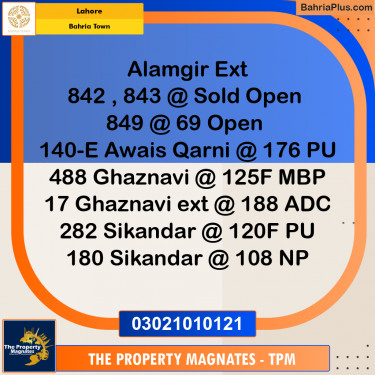 Residential Plot for Sale in Bahria Town, Lahore - (BP-209269)