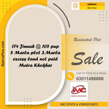 Residential Plot for Sale in Bahria Town, Lahore - (BP-209288)