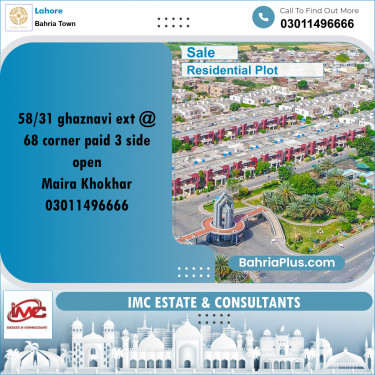 Residential Plot for Sale in Bahria Town, Lahore - (BP-209293)
