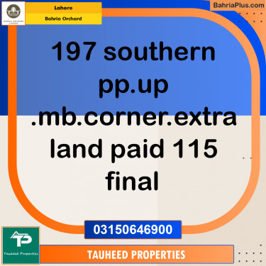 Residential Plot for Sale in Bahria Orchard, Lahore - (BP-209330)