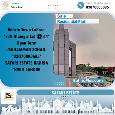 Residential Plot for Sale in Bahria Town, Lahore - (BP-209340)