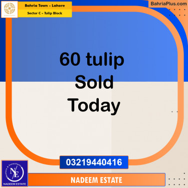 Residential Plot for Sale in Sector C - Tulip Block -  Bahria Town, Lahore - (BP-209391)