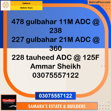 Residential Plot for Sale in Bahria Town, Lahore - (BP-209436)