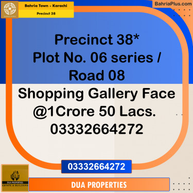 Residential Plot for Sale in Precinct 38 -  Bahria Town, Karachi - (BP-209455)