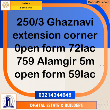 Residential Plot for Sale in Bahria Town, Lahore - (BP-209501)