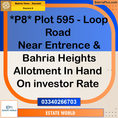 272 Sq. Yards Residential Plot for Sale in Precinct 8 -  Bahria Town, Karachi - (BP-209671)