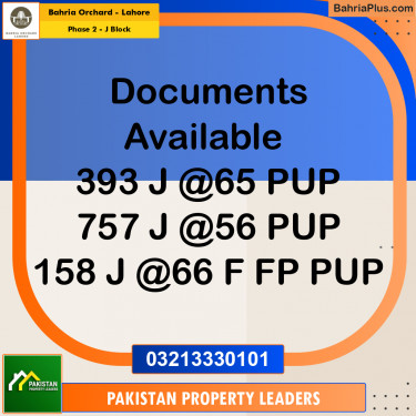 8 Marla Residential Plot for Sale in Phase 2 - J Block -  Bahria Orchard, Lahore - (BP-209733)