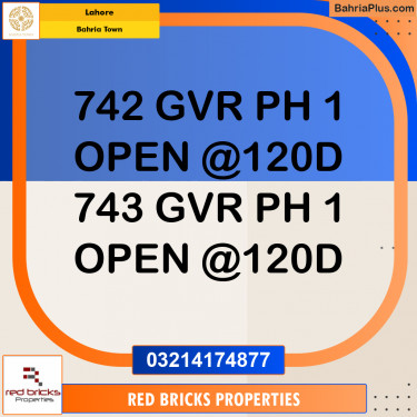 Residential Plot for Sale in Bahria Town, Lahore - (BP-209843)