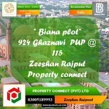 Residential Plot for Sale in Sector F - Ghaznavi Block -  Bahria Town, Lahore - (BP-209865)