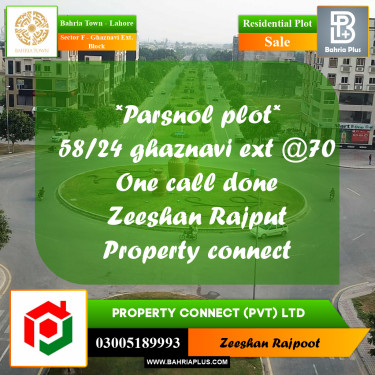 Residential Plot for Sale in Sector F - Ghaznavi Ext. Block -  Bahria Town, Lahore - (BP-209878)