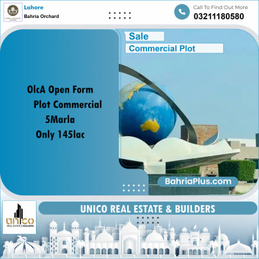 Commercial Plot for Sale in Bahria Orchard, Lahore - (BP-209886)