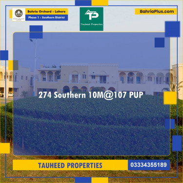 10 Marla Residential Plot for Sale in Phase 1 - Southern District -  Bahria Orchard, Lahore - (BP-209914)