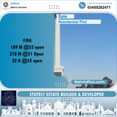 5 Marla Residential Plot for Sale in Bahria Orchard, Lahore - (BP-209973)