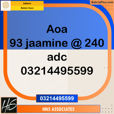 Residential Plot for Sale in Bahria Town, Lahore - (BP-209997)