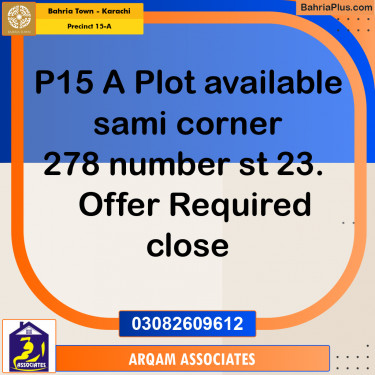 125 Sq. Yards Residential Plot for Sale in Precinct 15-A -  Bahria Town, Karachi - (BP-210302)