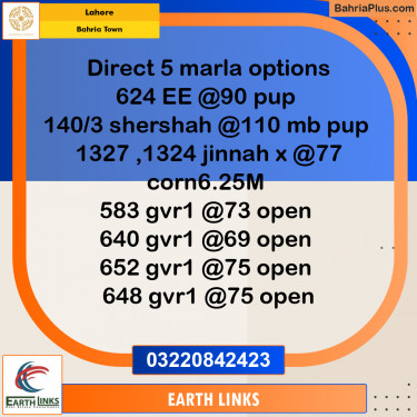 Residential Plot for Sale in Bahria Town, Lahore - (BP-210405)