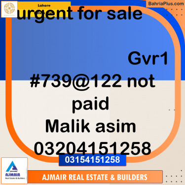 Residential Plot for Sale in Bahria Town, Lahore - (BP-210477)