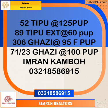 Residential Plot for Sale in Bahria Town, Lahore - (BP-210522)