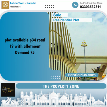 250 Sq. Yards Residential Plot for Sale in Precinct 34 -  Bahria Town, Karachi - (BP-210539)