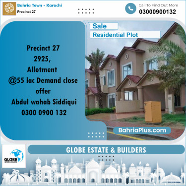 125 Sq. Yards Residential Plot for Sale in Precinct 27 -  Bahria Town, Karachi - (BP-210559)
