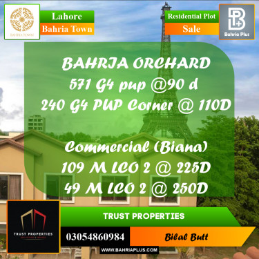 Residential Plot for Sale in Bahria Town, Lahore - (BP-210565)
