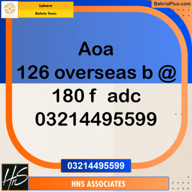 Residential Plot for Sale in Bahria Town, Lahore - (BP-210579)