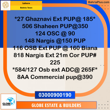 Residential Plot for Sale in Bahria Town, Lahore - (BP-210629)