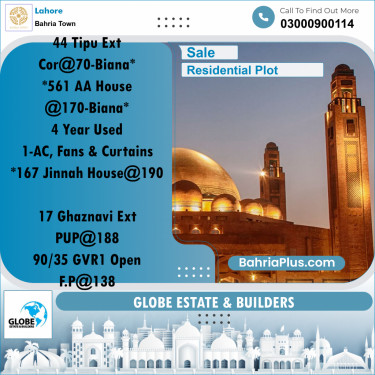 Residential Plot for Sale in Bahria Town, Lahore - (BP-210639)
