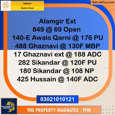 Residential Plot for Sale in Bahria Town, Lahore - (BP-211027)