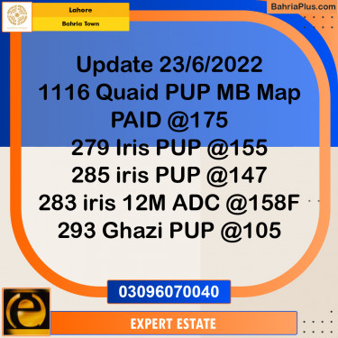 10 Marla Residential Plot for Sale in Bahria Town, Lahore - (BP-211034)