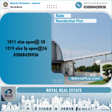 5 Marla Residential Plot for Sale in OLC-B Block -  Bahria Orchard, Lahore - (BP-211095)