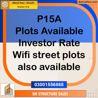 125 Sq. Yards Residential Plot for Sale in Precinct 15-A -  Bahria Town, Karachi - (BP-211189)