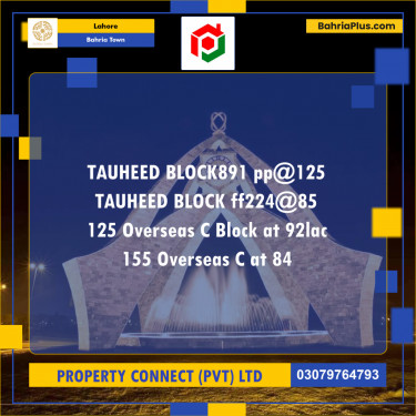 Residential Plot for Sale in Bahria Town, Lahore - (BP-211204)