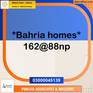 6.11 Marla Residential Plot for Sale in Sector E - Bahria Homes -  Bahria Town, Lahore - (BP-211218)