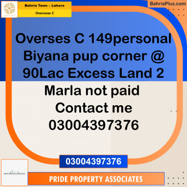 7 Marla Residential Plot for Sale in Overseas C -  Bahria Town, Lahore - (BP-211386)