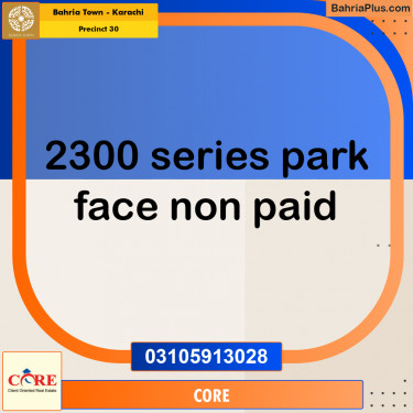 250 Sq. Yards Residential Plot for Sale in Precinct 30 -  Bahria Town, Karachi - (BP-211407)