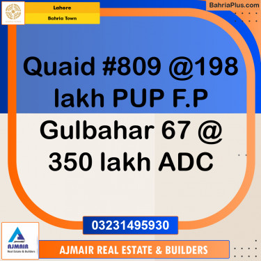 Residential Plot for Sale in Bahria Town, Lahore - (BP-211427)