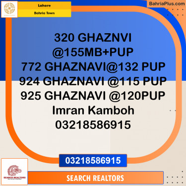 Residential Plot for Sale in Bahria Town, Lahore - (BP-211576)