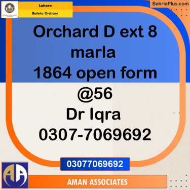 Residential Plot for Sale in Bahria Orchard, Lahore - (BP-211649)