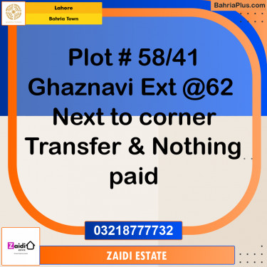 Residential Plot for Sale in Bahria Town, Lahore - (BP-211739)