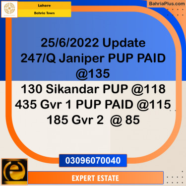 10 Marla Residential Plot for Sale in Bahria Town, Lahore - (BP-211765)