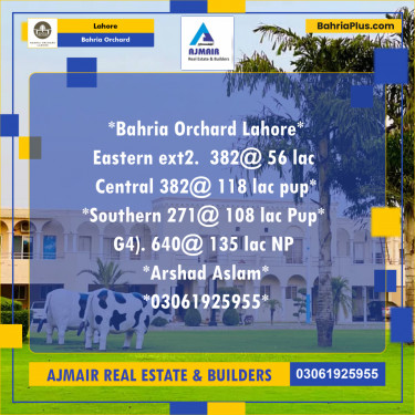 Residential Plot for Sale in Bahria Orchard, Lahore - (BP-211798)