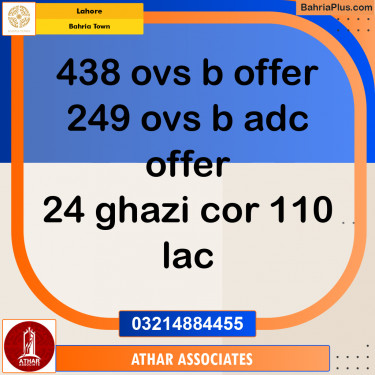 Residential Plot for Sale in Bahria Town, Lahore - (BP-211937)