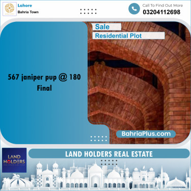 Residential Plot for Sale in Bahria Town, Lahore - (BP-211981)
